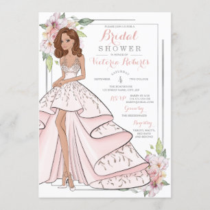Invitation Glam Girl Fête des mariées