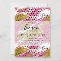 Glam parties scintillant or rose