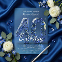 Glamour Diamant Bleu Saphir 40e Anniversaire