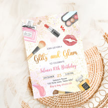 Glitz Glam Glamor Fête Spa Maquillage fille Annive