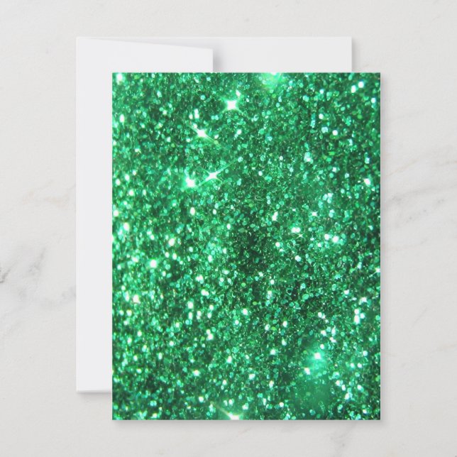 Invitation Glitzy Green (Devant)