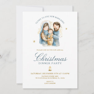 Invitation Gloire Au Nouveau Nativité King Nativité Dîner De