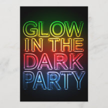 GLOW PARTY Glow in the Dark Birthday Party