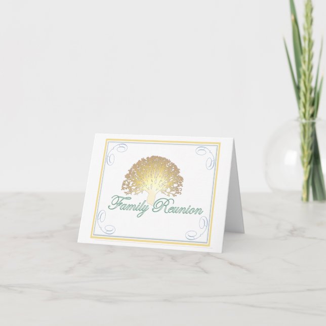 Invitation Glow Tree Family Reunion Invite (Devant)