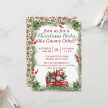 Gnome dans une fête de Noël Vintage de Camion Roug