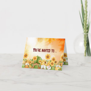 Invitation Gnome de Thanksgiving