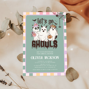 Invitation Go Ghouls Super Halloween Fête des mariées