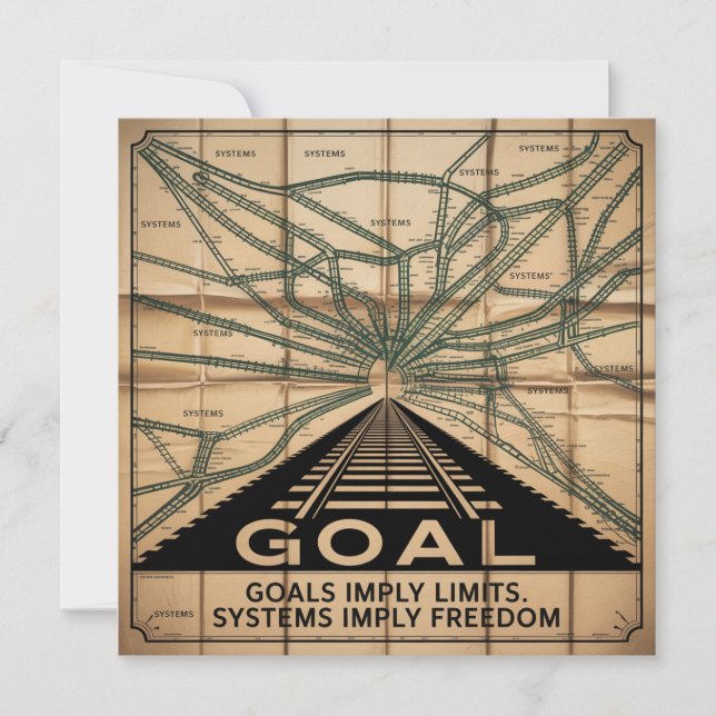 Invitation Goals Imply Limits. Systems Imply Freedom (Devant)