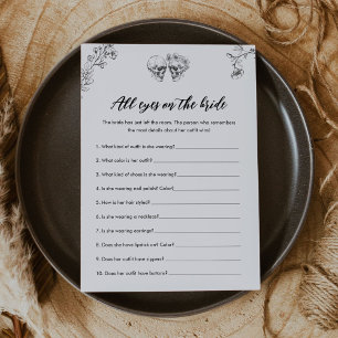 Invitation GOHIC LOVE All Eyes On The Bride Bridal Game