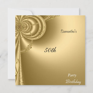 Invitation Gold Anniversaire