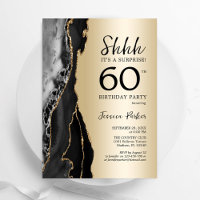 Gold Black Agate Surprise 60e anniversaire