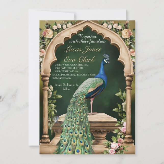 Invitation Gold Burgundy Mehendi Henna Mariage indien Invitat (Devant)