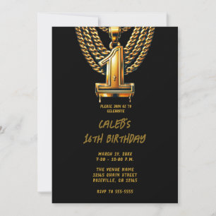 Invitation Gold Chain 1 Drift #1 Anniversaire
