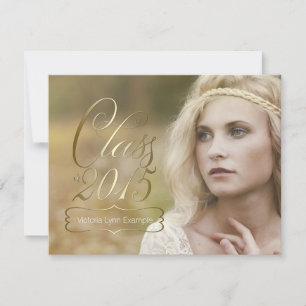Invitation Gold Class of 2015 Graduation