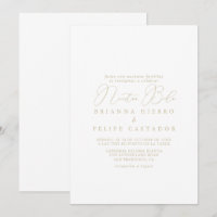Gold Classy Chic Minimalist Nuestra Boda Mariage