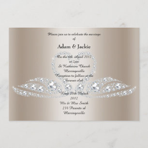 Invitation Gold Diamond SWAN ÉLÉGANT MARIAGE