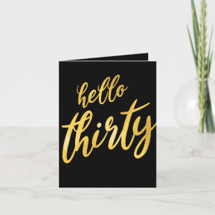 Invitation Gold Foil Type 30e fête d'anniversaire