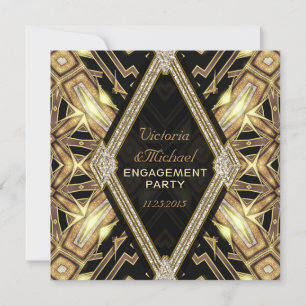 Invitation Gold Glamor Art Déco
