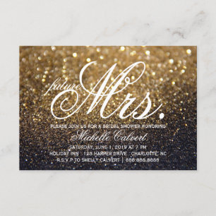 Invitation - Gold Lit Nite Fête des mariées future