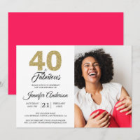 Gold Parties scintillant 40 Fabuleux Anniversaire