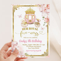 Gold Royal Fiveness Princess Carrie Anniversaire