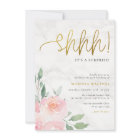 Gold Script peint Floral Surprise fête d'anniversa