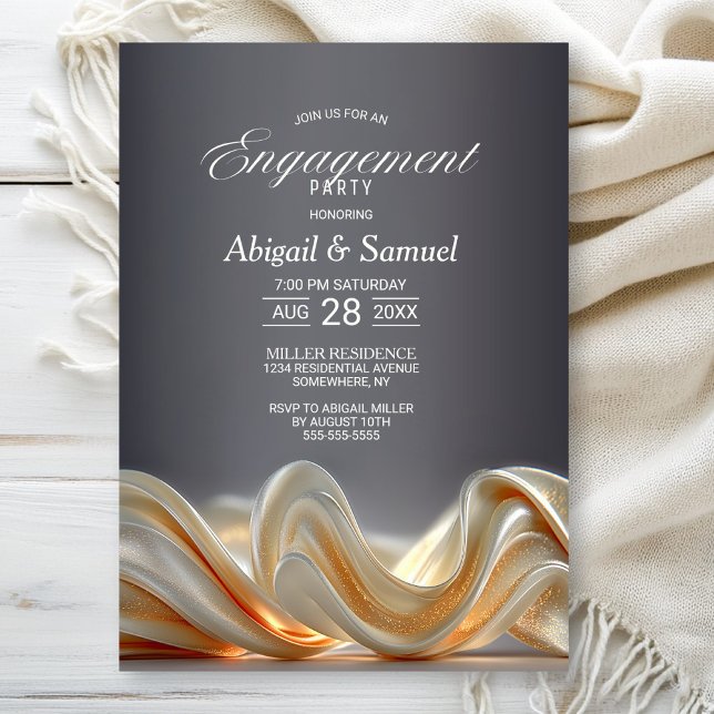 Invitation Gold Soie (Créateur téléchargé)