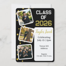 Gold Star Picture Editable Color Graduation