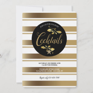 Invitation Gold Stripes