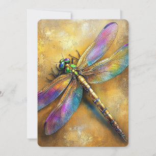 Invitation Golden Dragonfly