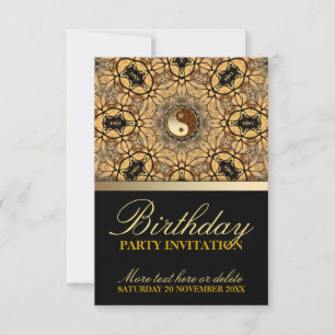 Invitation Golden Earth Celebration Anniversaire