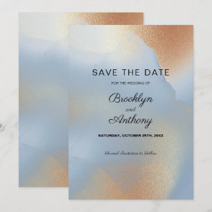 Invitation Golden Glittering Texture Enregistrer La Date