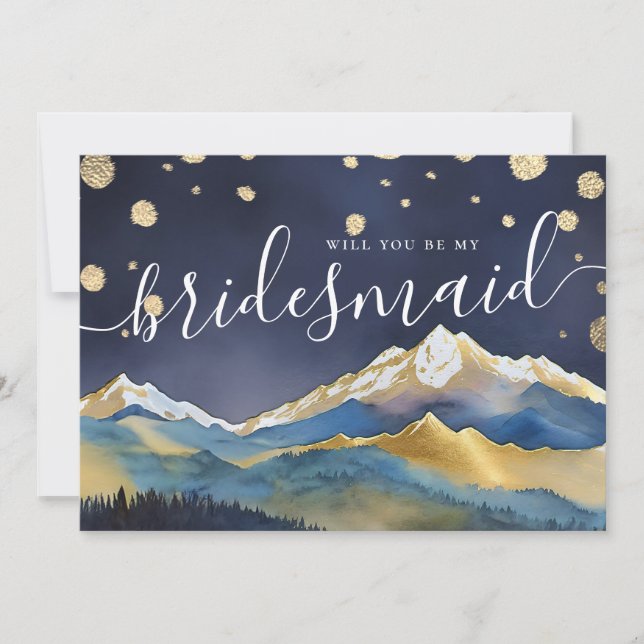 Invitation Golden Mountain Seras-Tu Ma Proposition De Maître  (Devant)