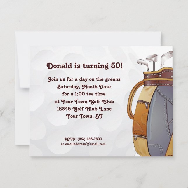Invitation Golf (Devant)