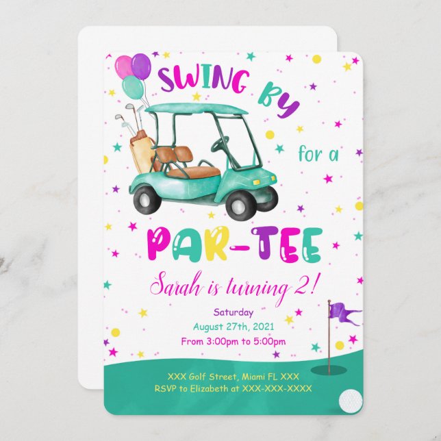 Invitation Golf (Devant / Derrière)