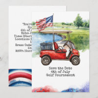 Golf 4 juillet Jour de l'Indépendance pour golfeur
