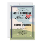 Golf Anniversaire de la fête de la Parte