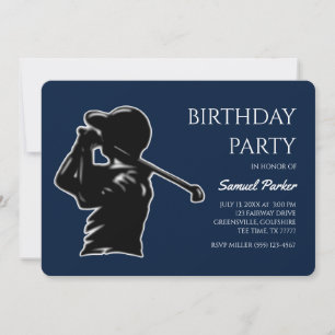 Invitation Golf Bachelor Party - sortie de golf classique élé