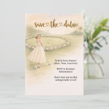 Golf Bachelorette joueuse de golf est en train de 