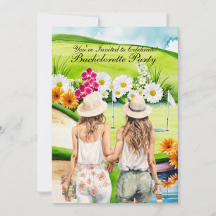 Invitation Golf Bachelorette Party sur golf