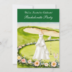 Invitation Golf Bachelorette Party sur golf