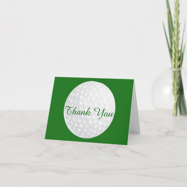 Invitation Golf Ball Merci (Devant)