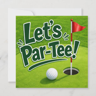 Invitation Golf Faisons la Fête sur le Green