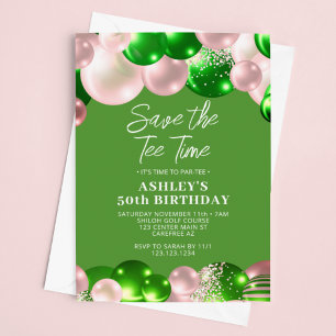 Invitation Golf féminin Par-Tee 50e anniversaire