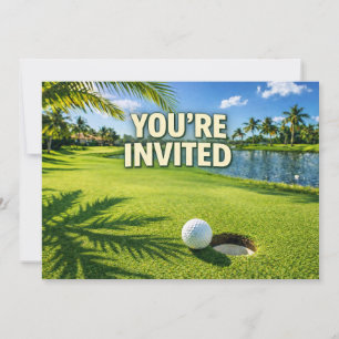 Invitation Golf Floride sur le thème vous êtes invités