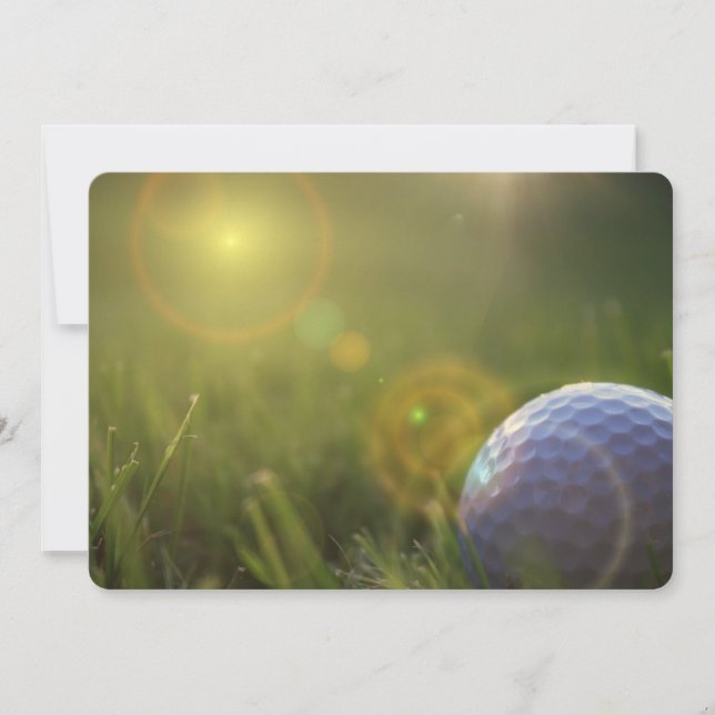 Invitation Golf le jour du soleil (Devant)
