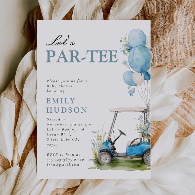 Invitation Golf Let's Par-tee Boy Baby Shower (Créateur téléchargé)