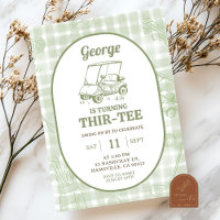 Golf Sage Green Stripes Trente Anniversaire