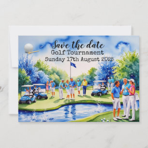Invitation Golf Sauvez la date Tournoi de golf