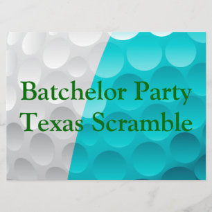 Invitation Golfer Golf Golf Green soirée de bachelor.